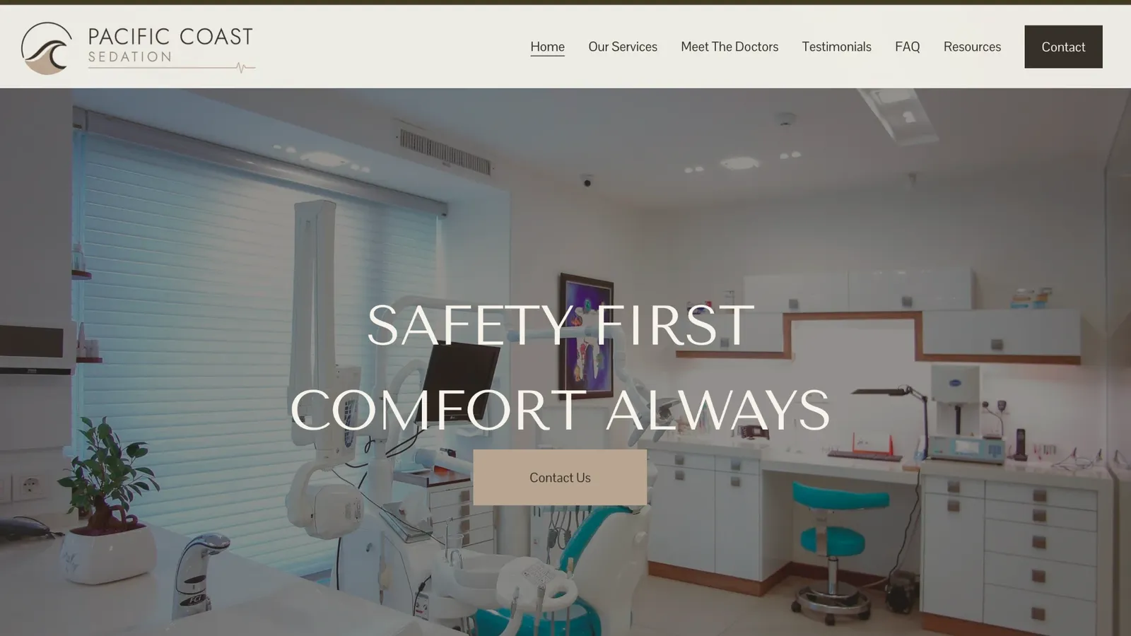 Pacific Coast Sedation: Dental Anesthesia Practice Website